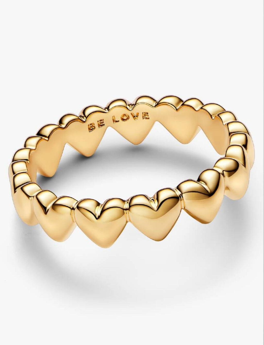 Row of Hearts Ring