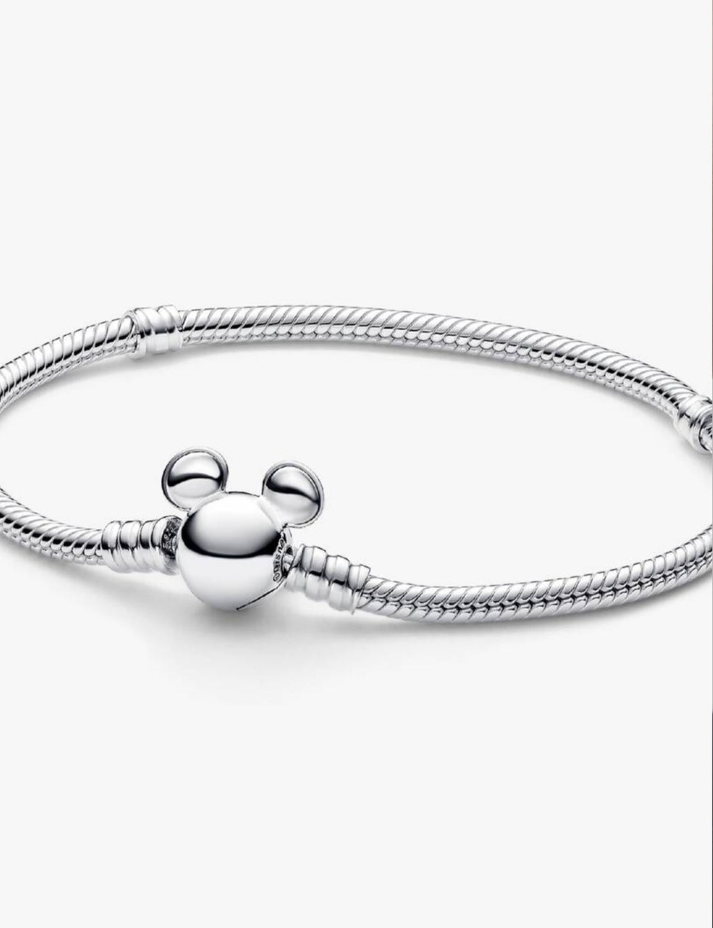 Disney Mickey Mouse Clasp Moments Snake Chain Bracelet