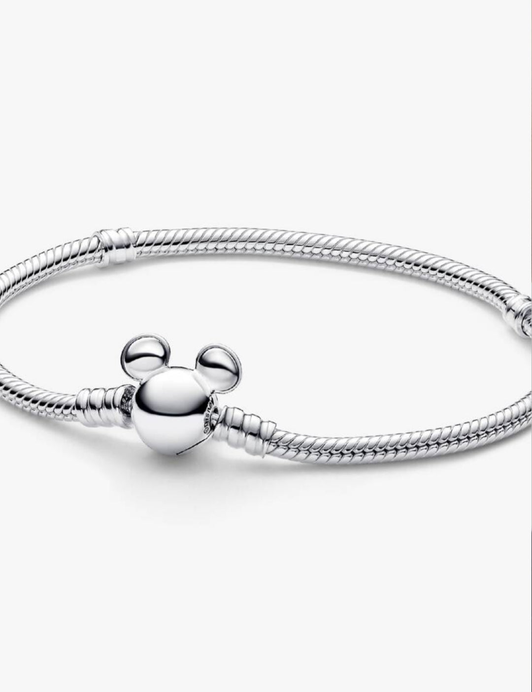 Disney Mickey Mouse Clasp Moments Snake Chain Bracelet