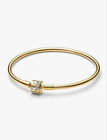 Sparkling Barrel Clasp Bangle