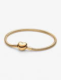 Heart Clasp Snake Chain Bracelet