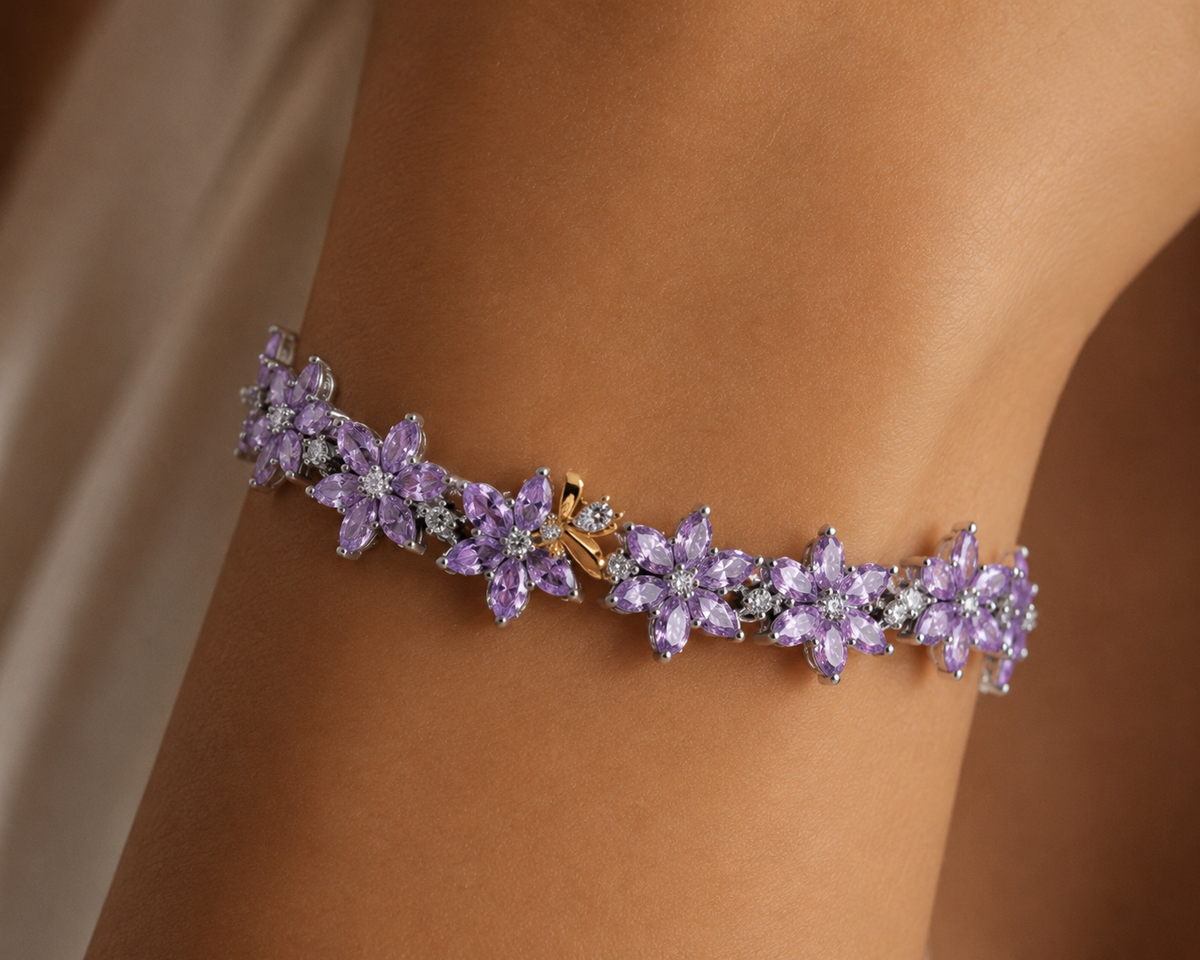 Bridgerton Herbarium & Bee Tennis Bracelet