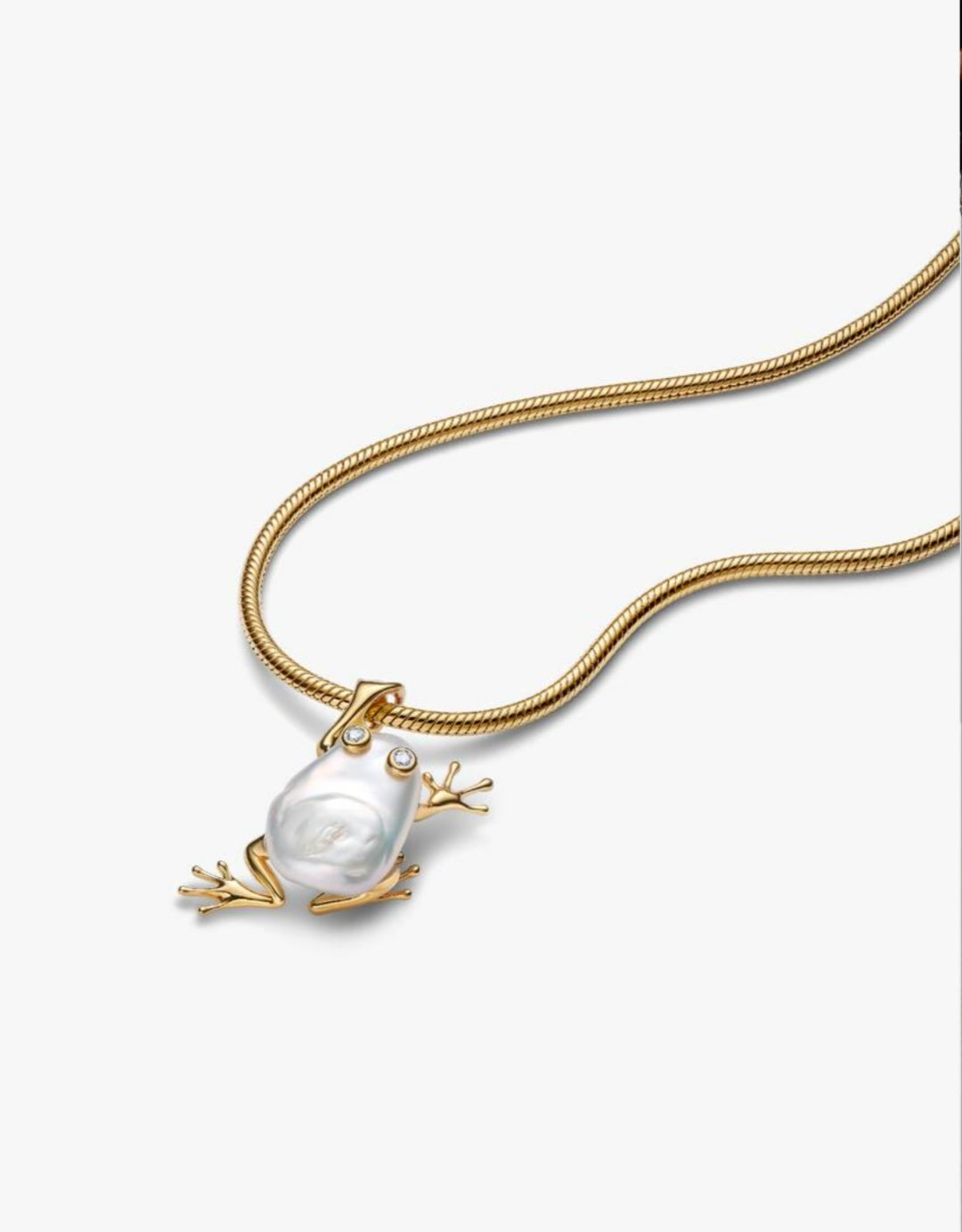 Treated Freshwater Cultured Baroque Pearl Oversized Frog Pendant