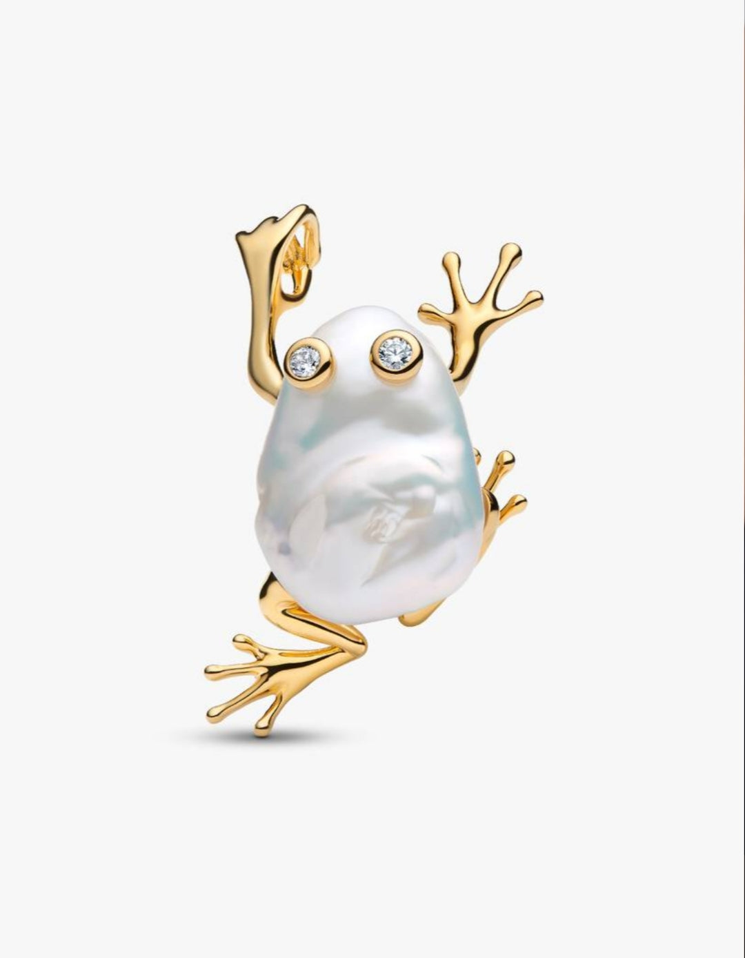 Treated Freshwater Cultured Baroque Pearl Oversized Frog Pendant