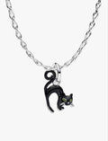 Vamp Romantic Black Cat Charm Necklace