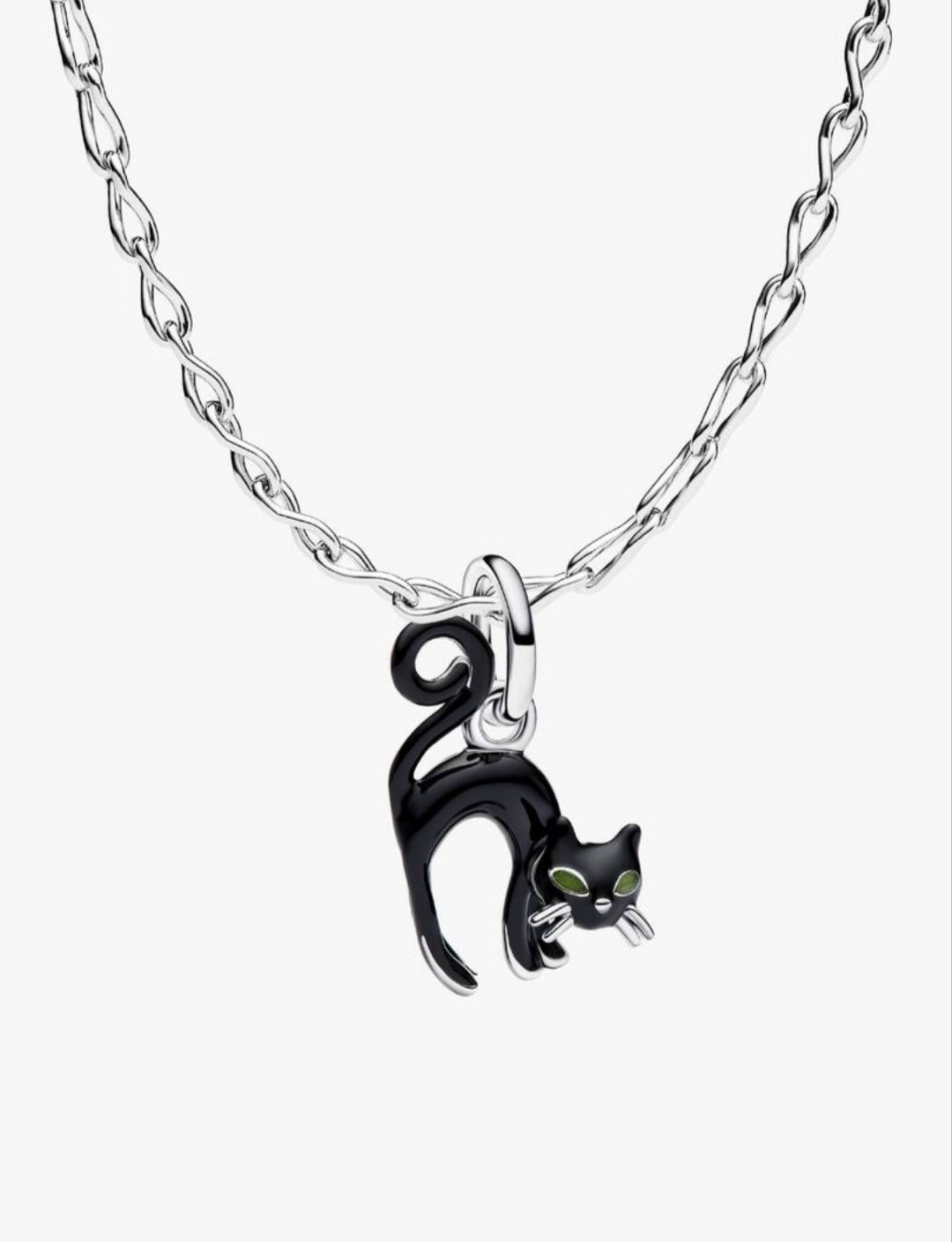 Vamp Romantic Black Cat Charm Necklace