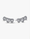 Halo Heart Trilogy Stud Earrings
