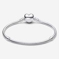 Moments Heart & Snake Chain Bracelet