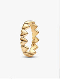 Row of Hearts Ring