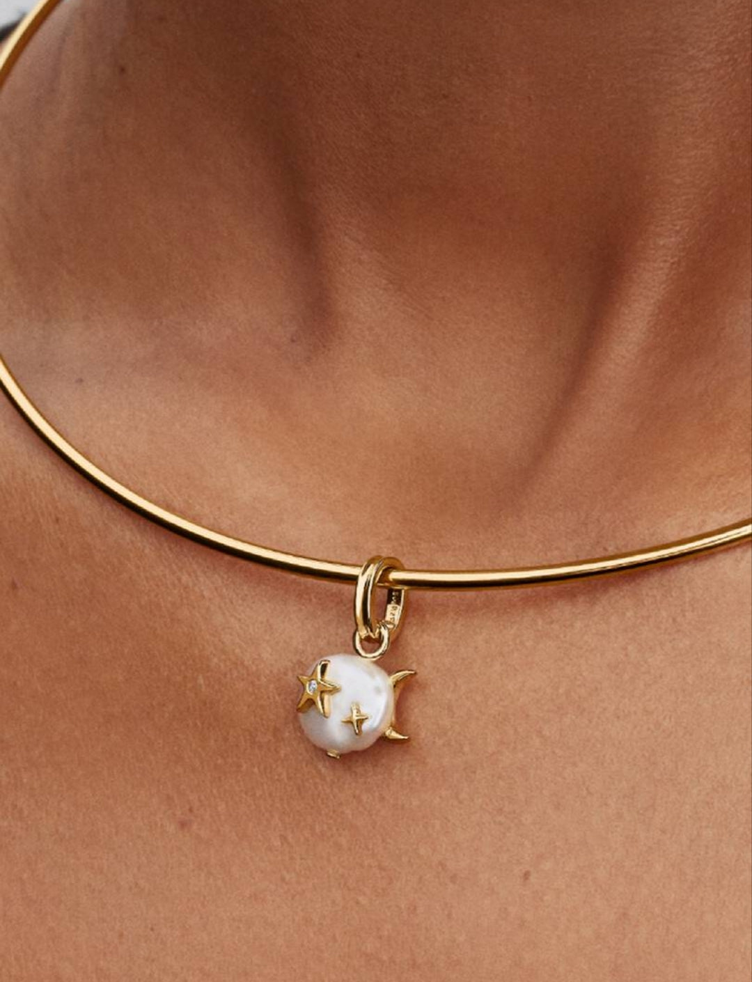 Treated Freshwater Cultured Baroque Pearl Cloud Dangle Charm