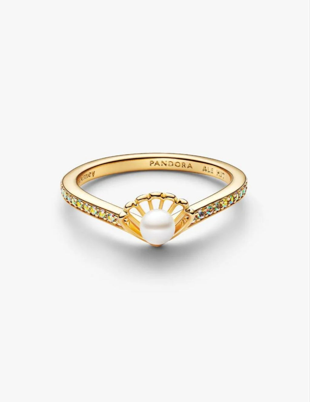Disney Princess Ariel Shell Treated Freshwater Cultured Pearl Ring