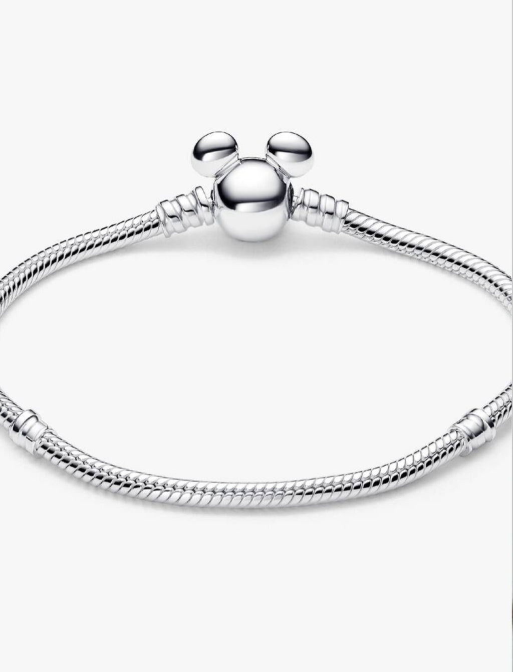 Disney Mickey Mouse Clasp Moments Snake Chain Bracelet