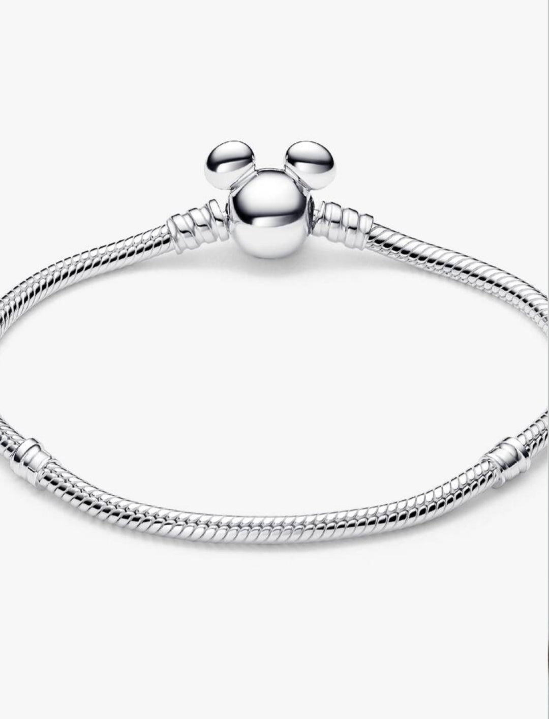 Disney Mickey Mouse Clasp Moments Snake Chain Bracelet