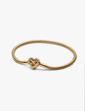 Sparkling Infinity Heart Clasp Snake Chain Bracelet