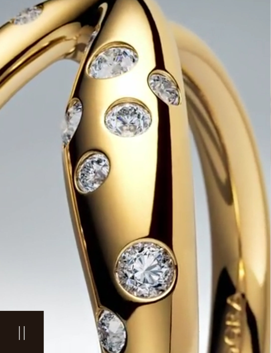 Organically Shaped Two-Tone Stacking Rings