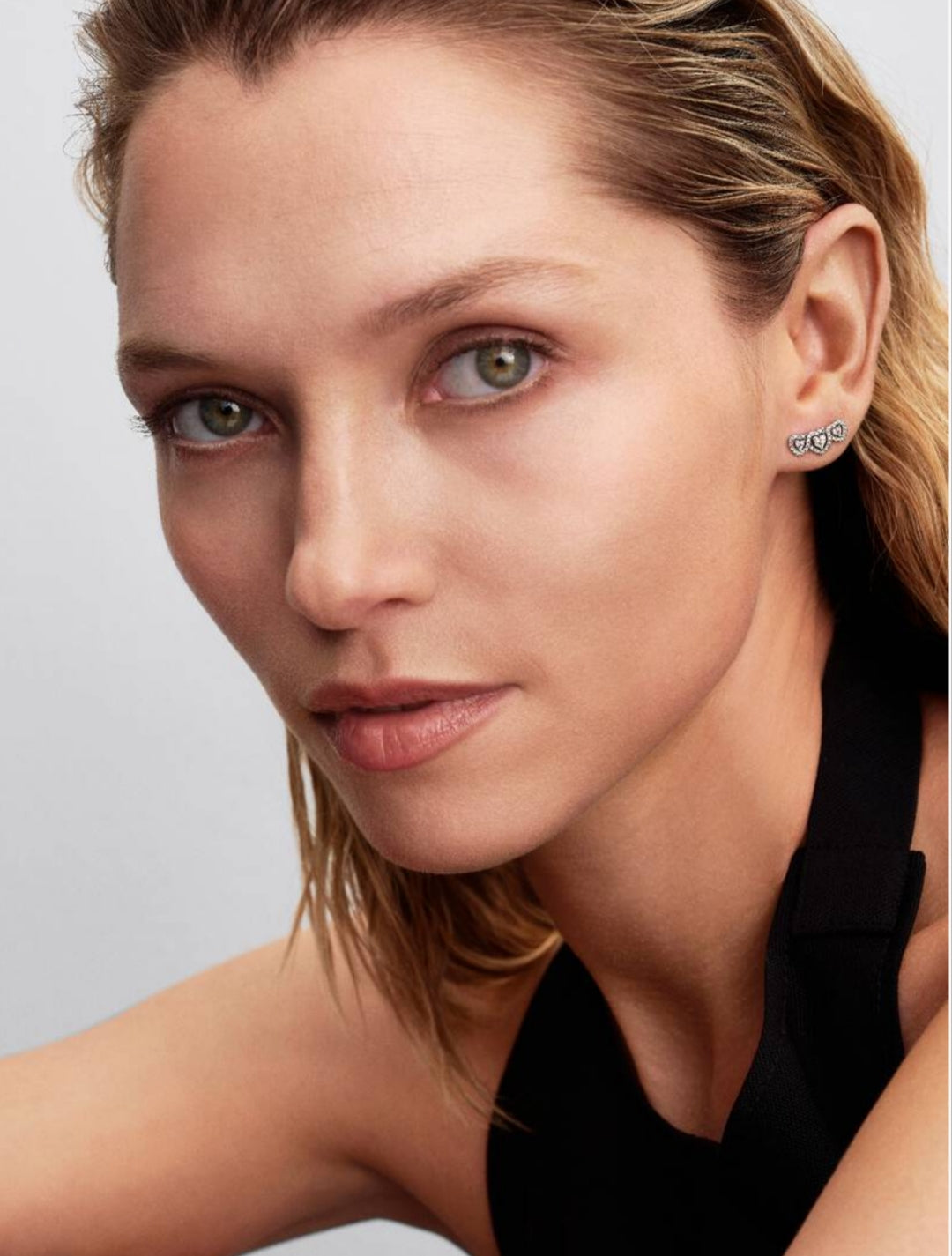 Halo Heart Trilogy Stud Earrings