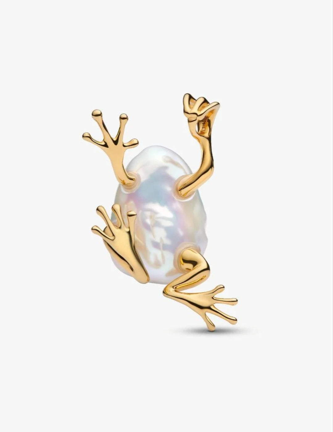 Treated Freshwater Cultured Baroque Pearl Oversized Frog Pendant