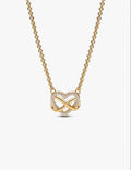 Sparkling Infinity Heart Collier Necklace